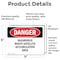 Signmission Hazardous Waste Satellite Accumulation Area Danger Sign, Vinyl Decal, 7in W x 5in L, 2PK OS-2PACK-DS-D-57-L-2286 - alternate 3